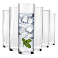 LONGDRINKGLÄSER XNO HIGHBALL ICE OPTIC, 6ER-SET, 360 ML - Transparent, Glas (0.36L) - Krosno Glass