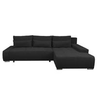 ECKSOFA Bloom mit Bettkasten und Schlaffunktion L-Form - Dunkelgrau, Textil (267/185cm)