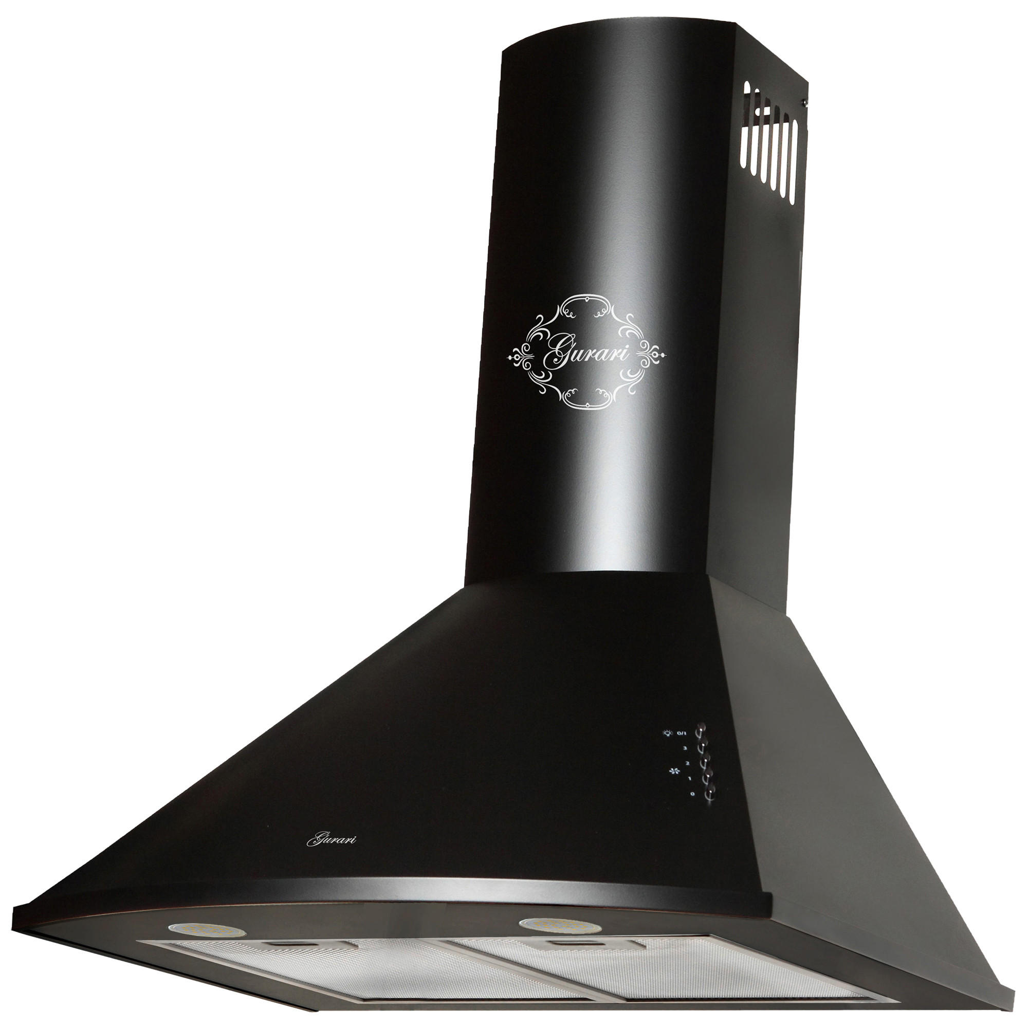 DUNSTABZUGSHAUBE GCH C 046 BL 6 N 60 cm Schwarz - Schwarz, Metall (60/117/50cm) - Gurari