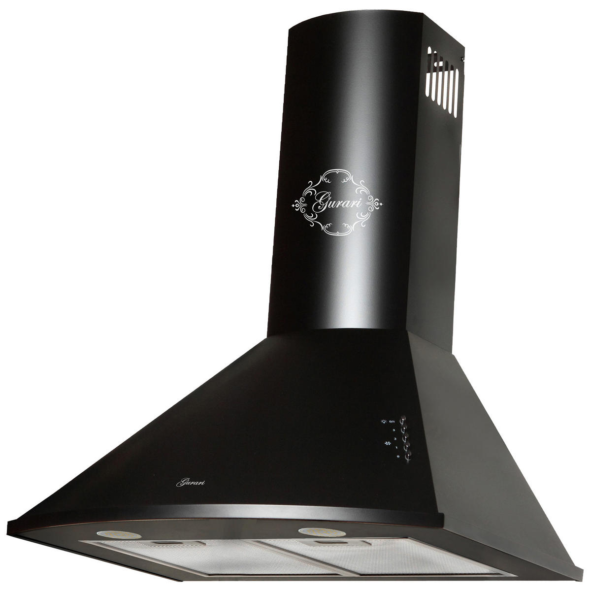 DUNSTABZUGSHAUBE GCH C 046 BL 6 N 60 cm Schwarz - Schwarz, Metall (60/117/50cm) - Gurari