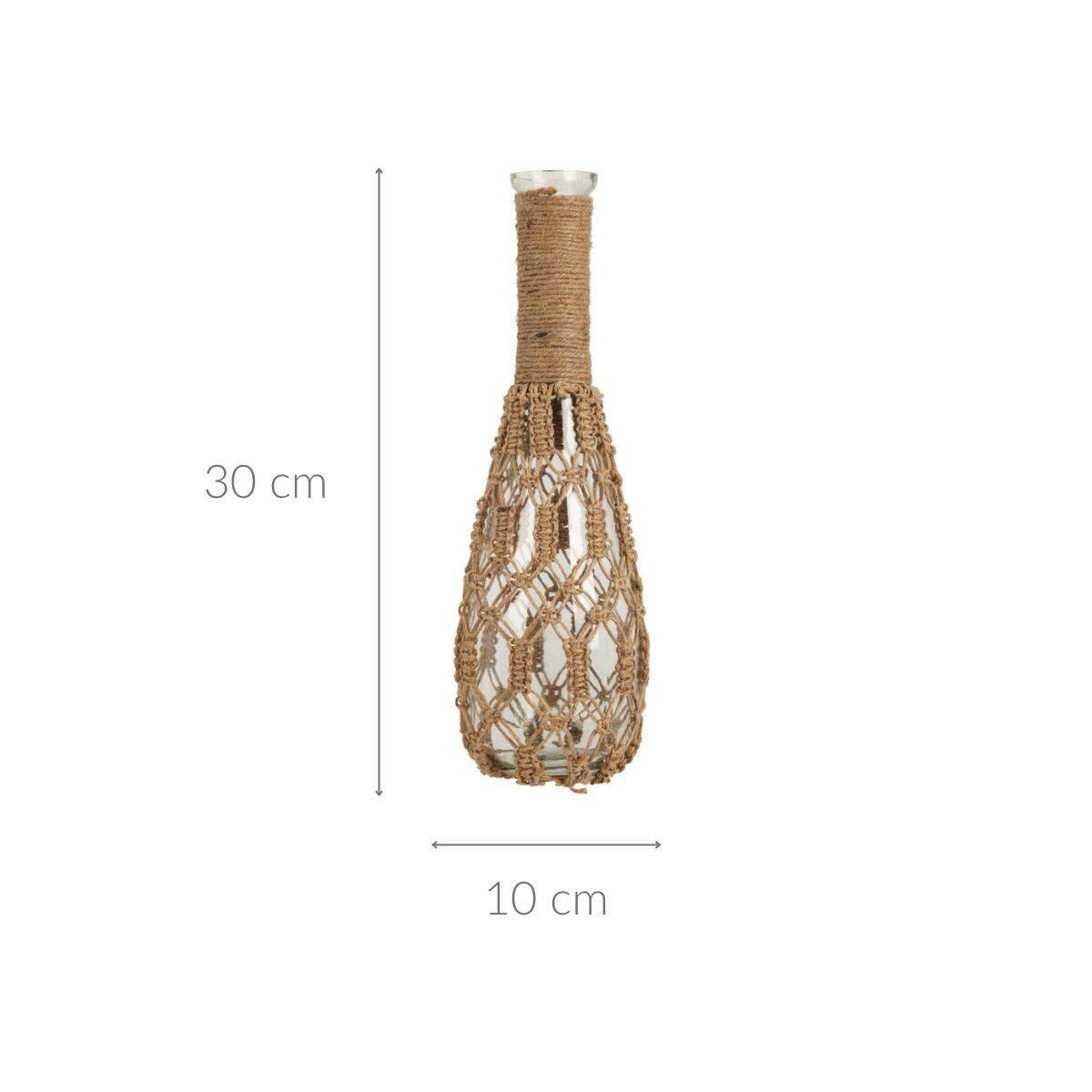 GLASVASE 30 cm - Braun, Glas (30cm)