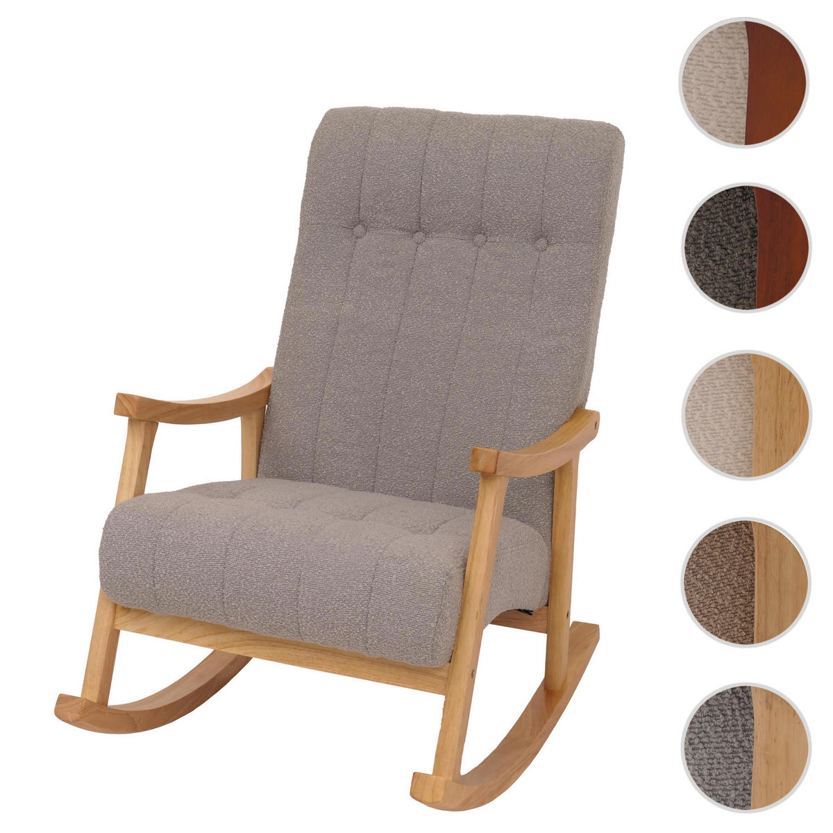 SCHAUKELSTUHL Grau - Grau, Textil (64/97/85cm) - MCW