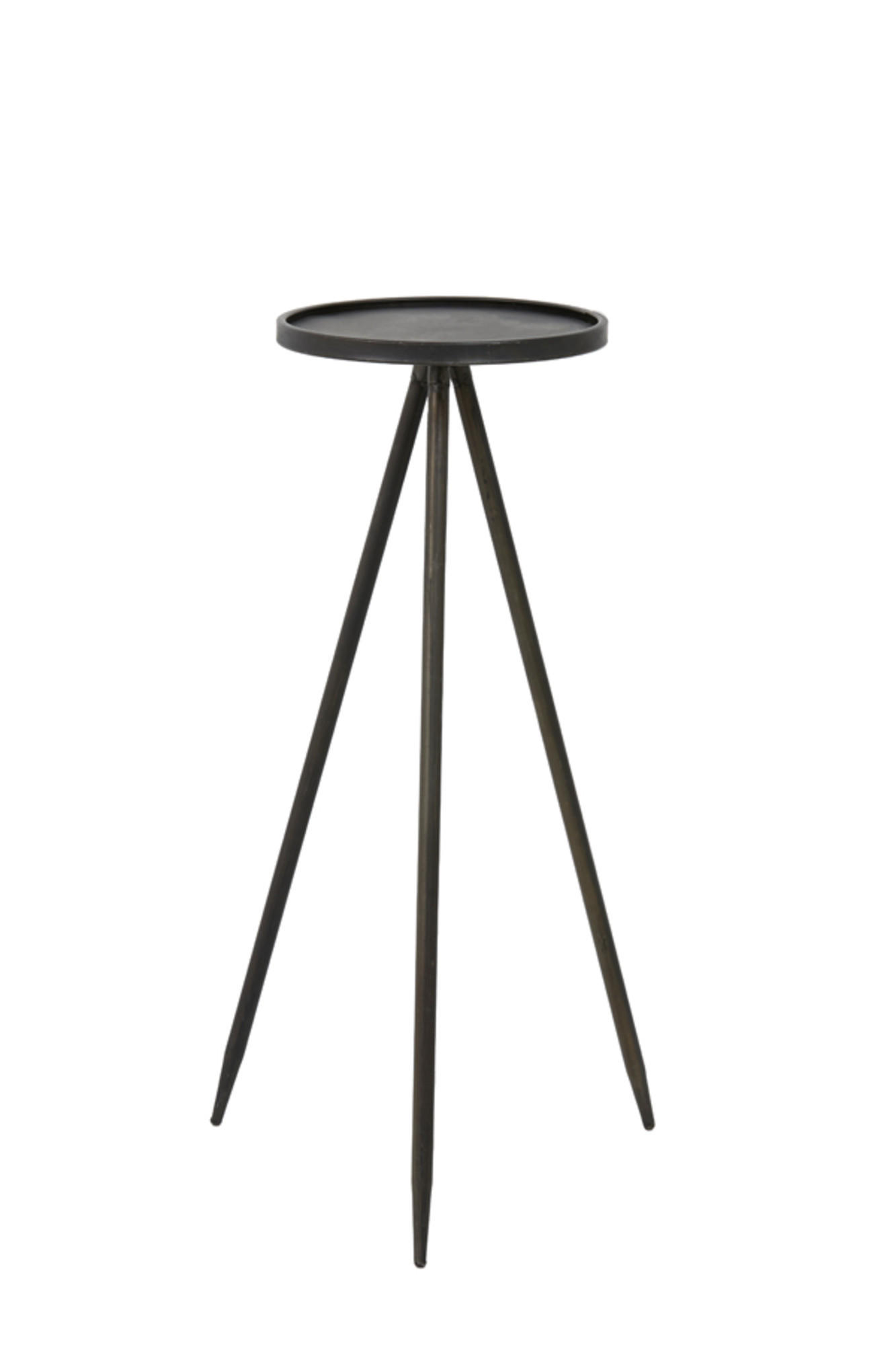 Thumbnail - Light & Living Säule, Grau, Metall, Rund, 30x80.5x30 cm, CE, Wohnzimmer, Wohnzimmertische, Beistelltische