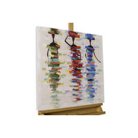 OLEJOMAĽBA 60/60 cm, Zvieratá - béžová, drevo/textil (60/60cm) - KUNSTLOFT