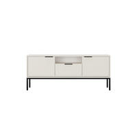 NÍZKA SKRÍŇKA Austin biela, čierna 33/56,4/135 cm - čierna/biela, kompozitné drevo (33/56/135cm) - RAUMHIRSCH FURNITURE