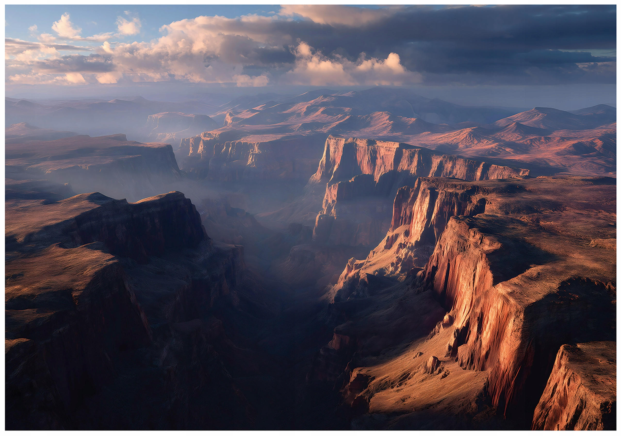 FOTOTAPETE Gebirge Landschaft Blau 150x105 cm - Multicolor, Papier (150/105cm) - Wallarena