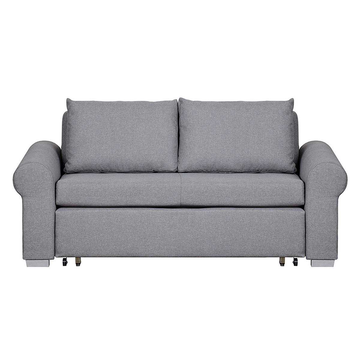 SCHLAFSOFA - Grau, Textil (164/90/90cm) - home24