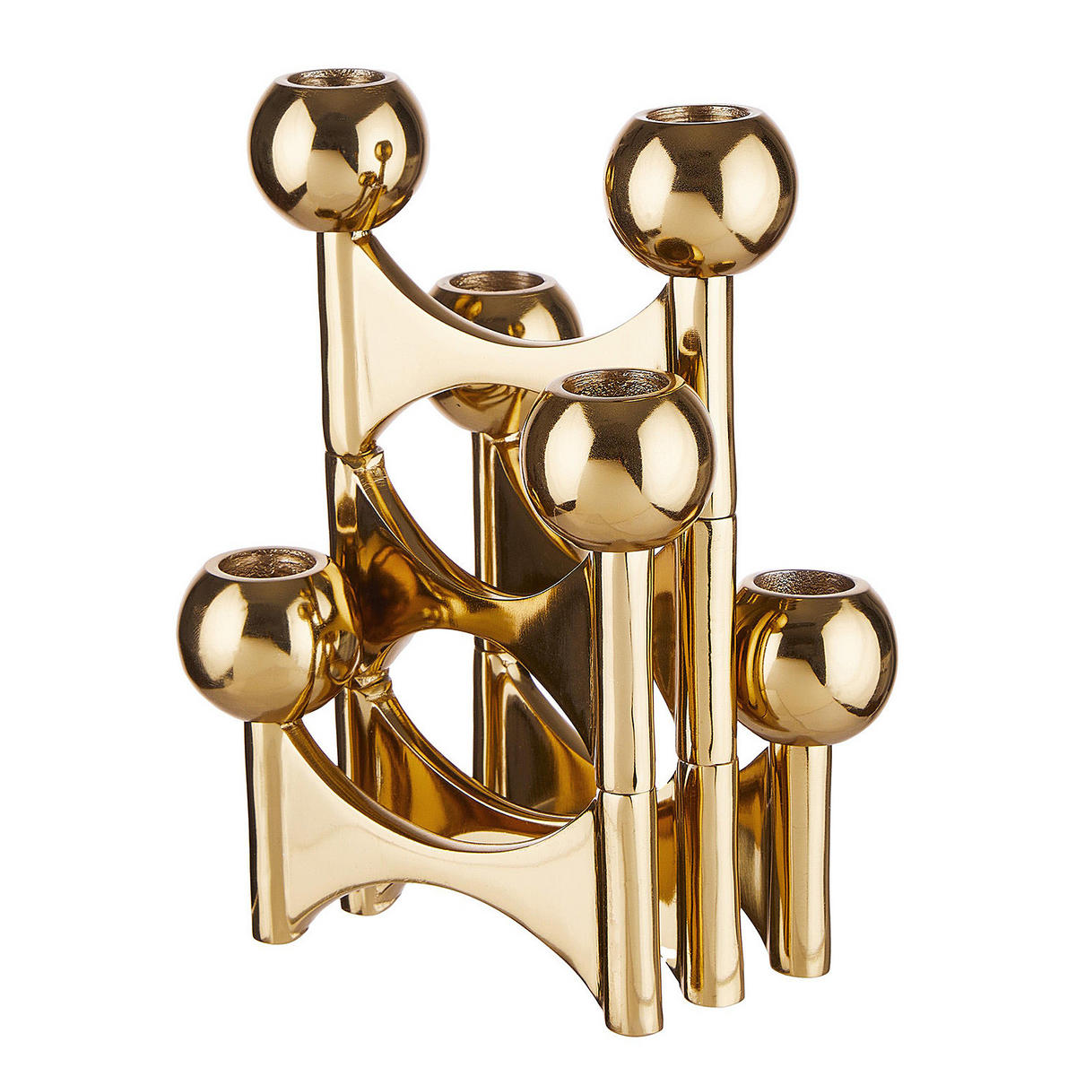 KERZENHALTER Variation - Goldfarben, Metall (51/20/5cm) - Butlers