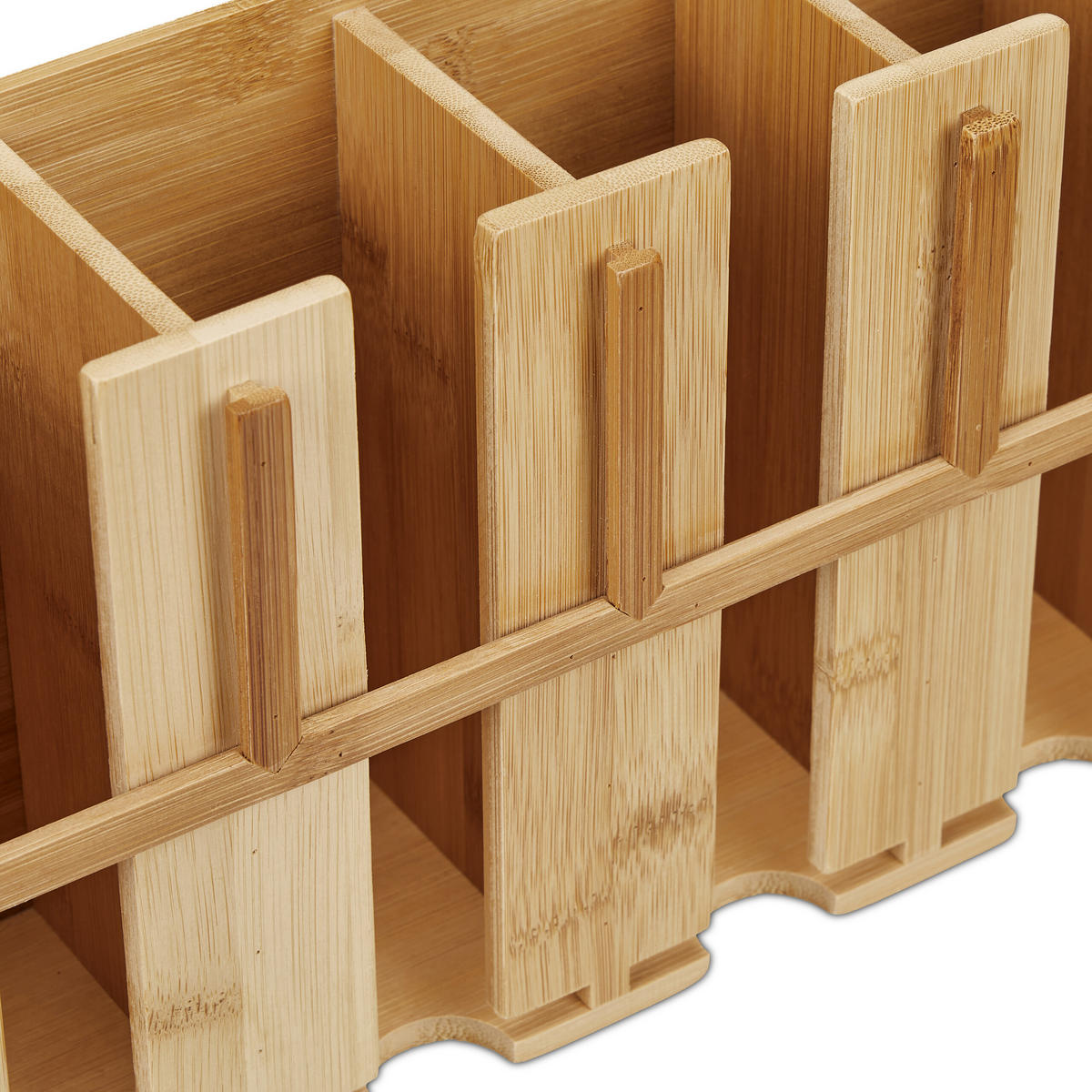 TEEBEUTELSPENDER - Hellbraun, Holz/Metall (46.5/22/10.5cm) - Relaxdays