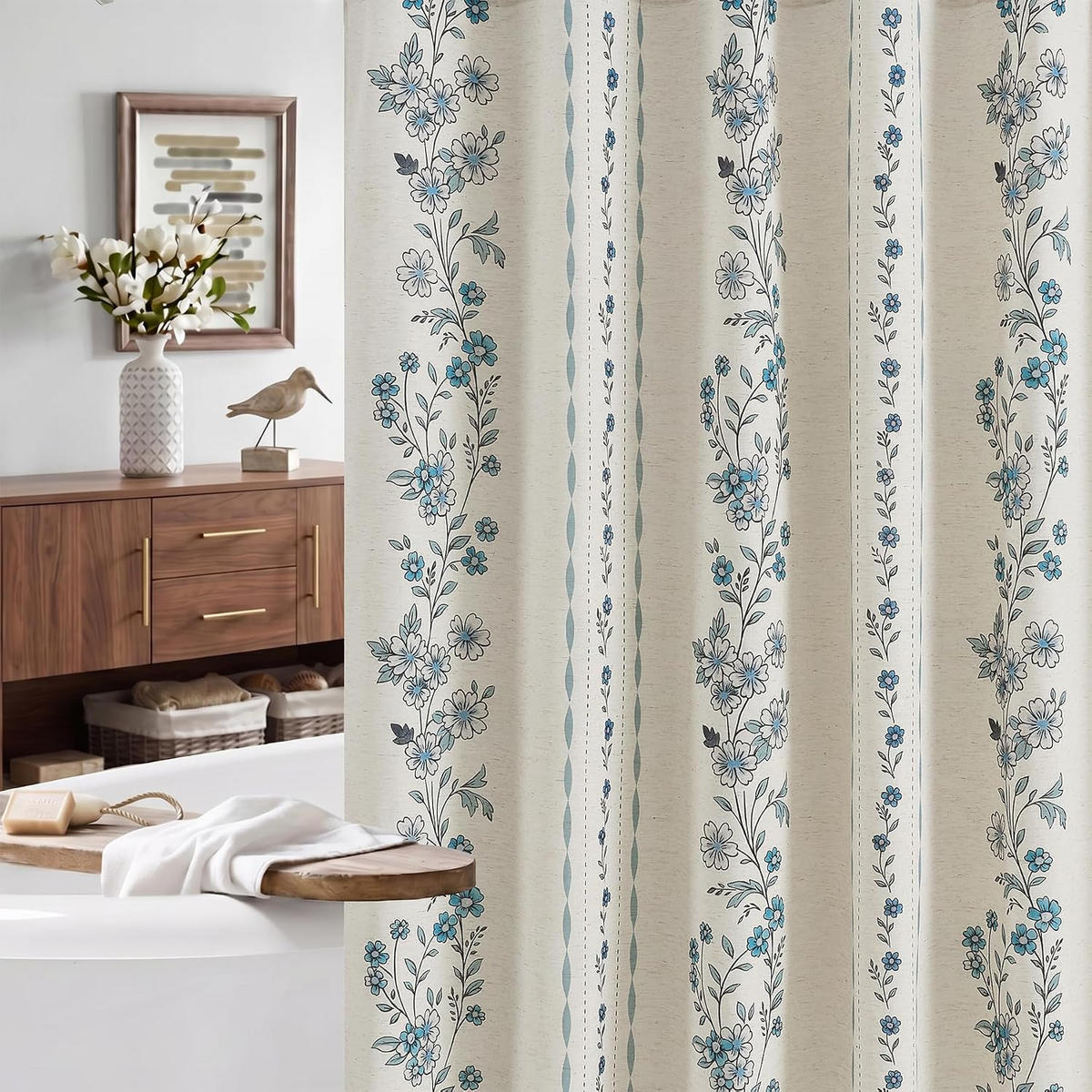 DUSCHVORHANG – 180 x 180 cm – Material: Polyester - Multicolor, Textil (180/180cm)