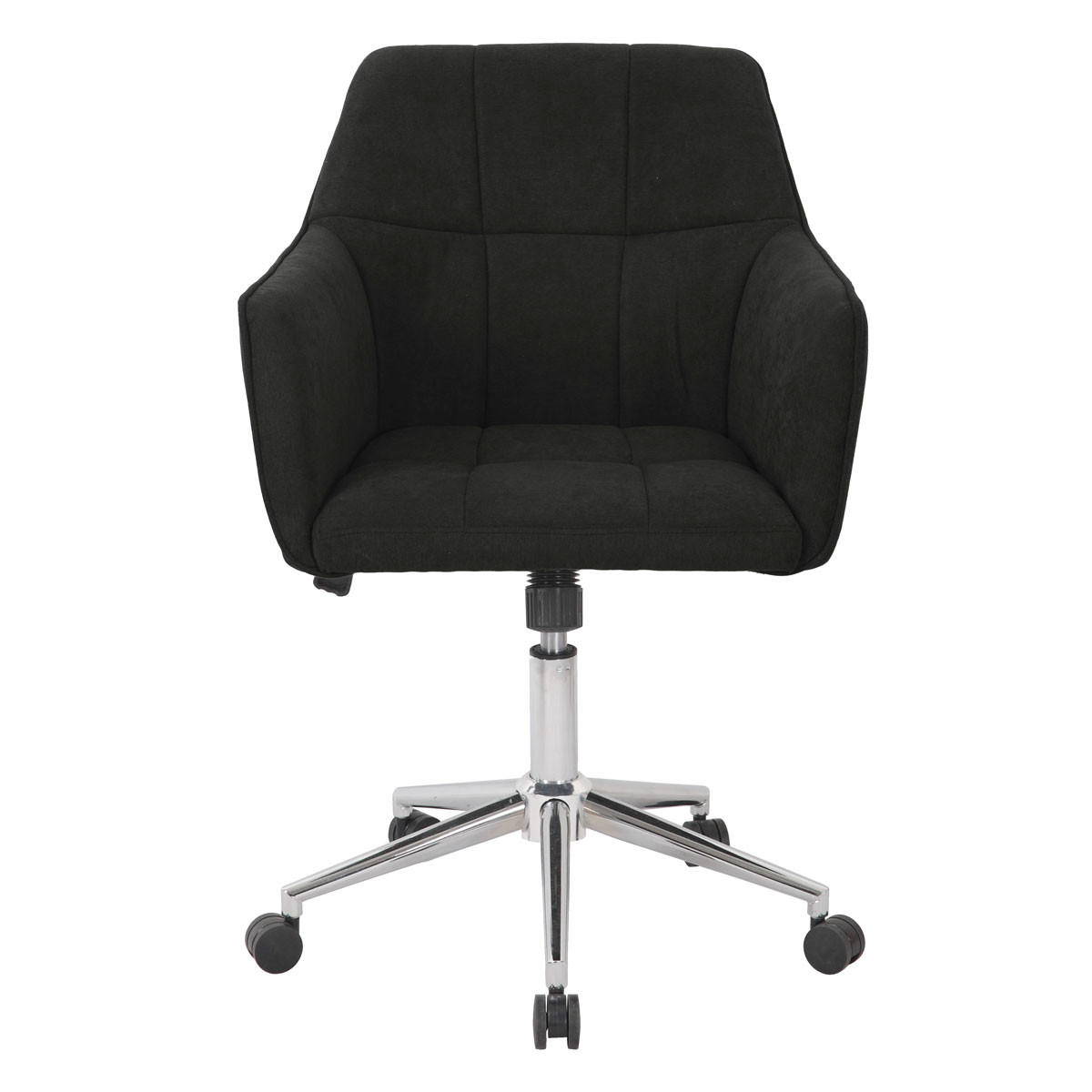 DREHSTUHL JAKE Stoffbezug dunkelgrau - Dunkelgrau/Anthrazit, Textil (61/95/57cm) - SVITA