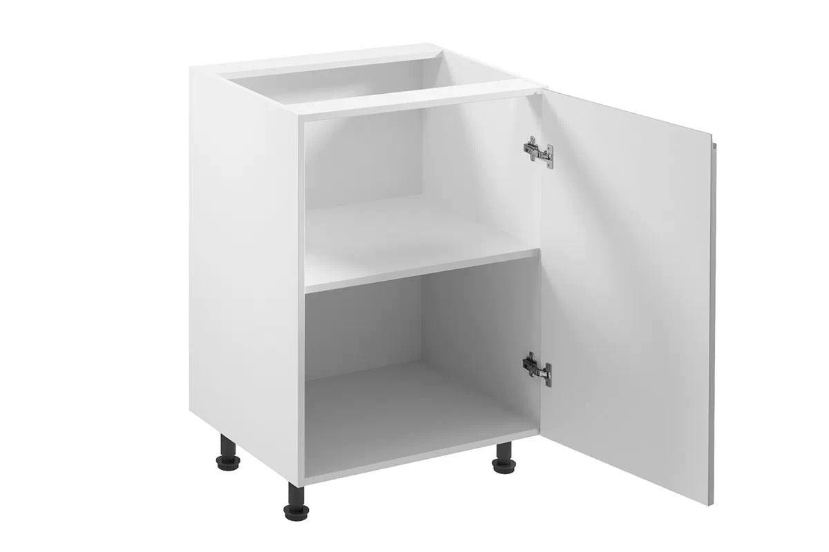 UNTERSCHRANK – 60 cm – D60-P – Velmora – Grau – Türanschlag rechts - Grau, Holzwerkstoff (60/82/47cm) - ROYAL24_MARKT