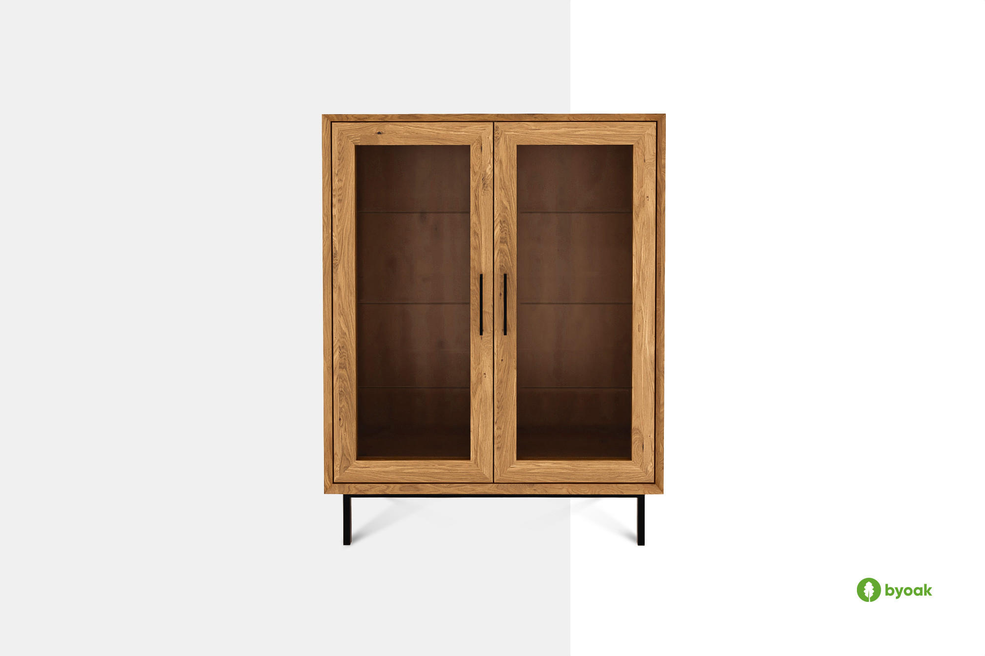 SIDEBOARD LEON Kernbuche - Kernbuche, Holz (97/125/45cm) - byoak