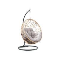 HÄNGESESSEL Aria - Beige, Metall (107/197/68cm) - MIRJAN24