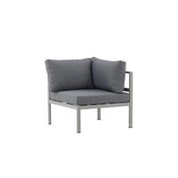 LOUNGESESSEL COPACABANA Grau 74x74x65 cm - Grau, Metall (74/65/74cm) - FURNLUX