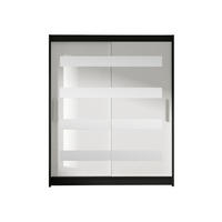 SCHWEBETÜRENSCHRANK Westa XIII - Silberfarben/Multicolor, Holzwerkstoff/Metall (150/200/58cm) - MIRJAN24