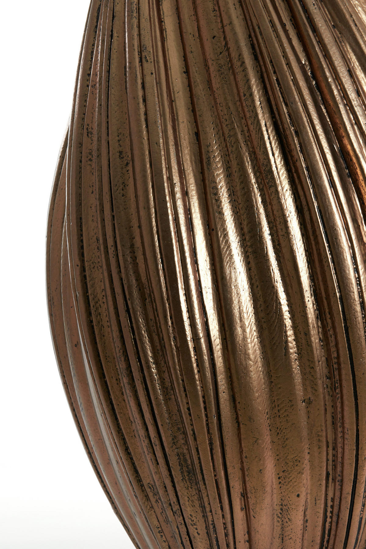 VASE Yatung Bronze Ø52/81 cm - Bronzefarben, Stein (81cm) - Light & Living