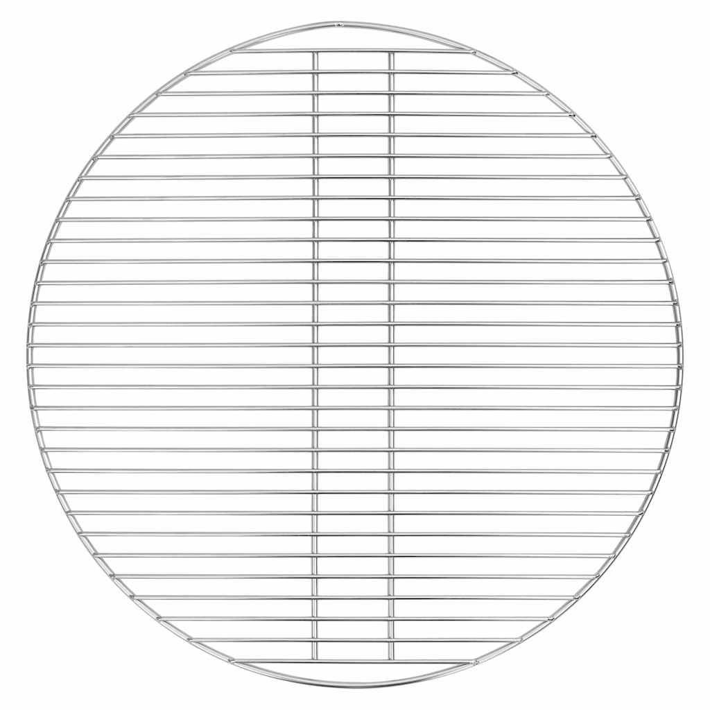 GRILLROST Silber 57/57 Cm Edelstahl - Silberfarben, Metall (57/57cm) - vidaXL