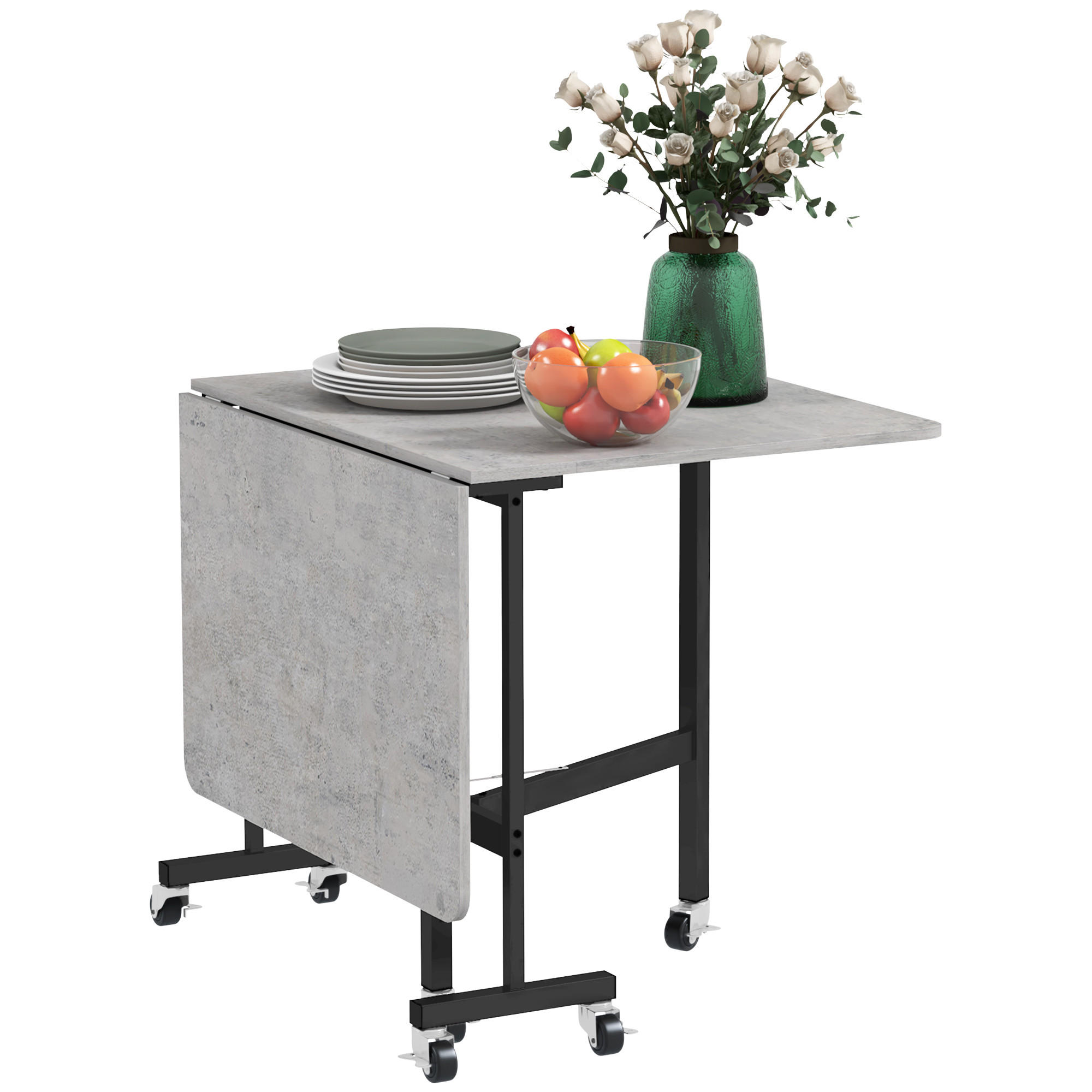 ComfortXL Esstisch Grau 80x73x120 cm