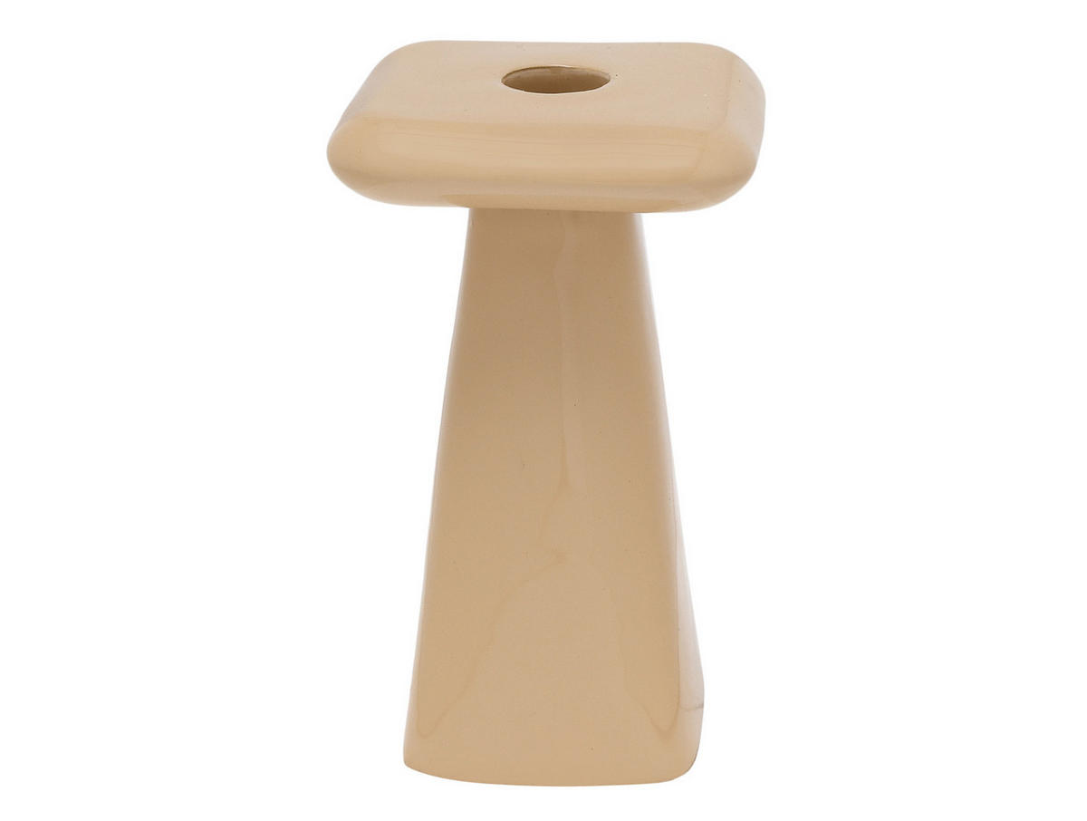 KERZENHALTER Roca Braun 9/9/15 cm - Braun, Metall (9/15/9cm) - Present Time