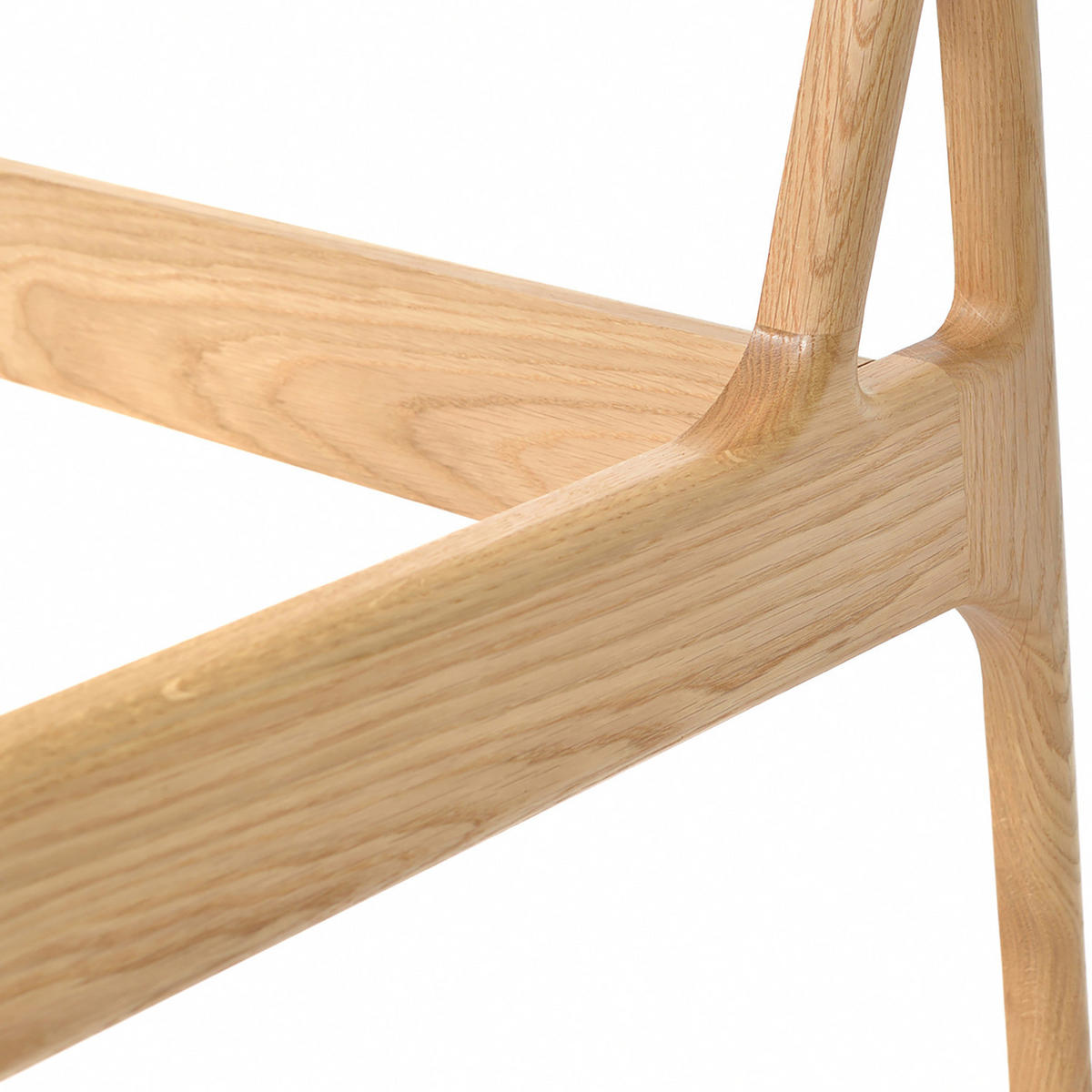 BETT - Eiche massiv - Eichefarben, Textil (160/200cm) - home24