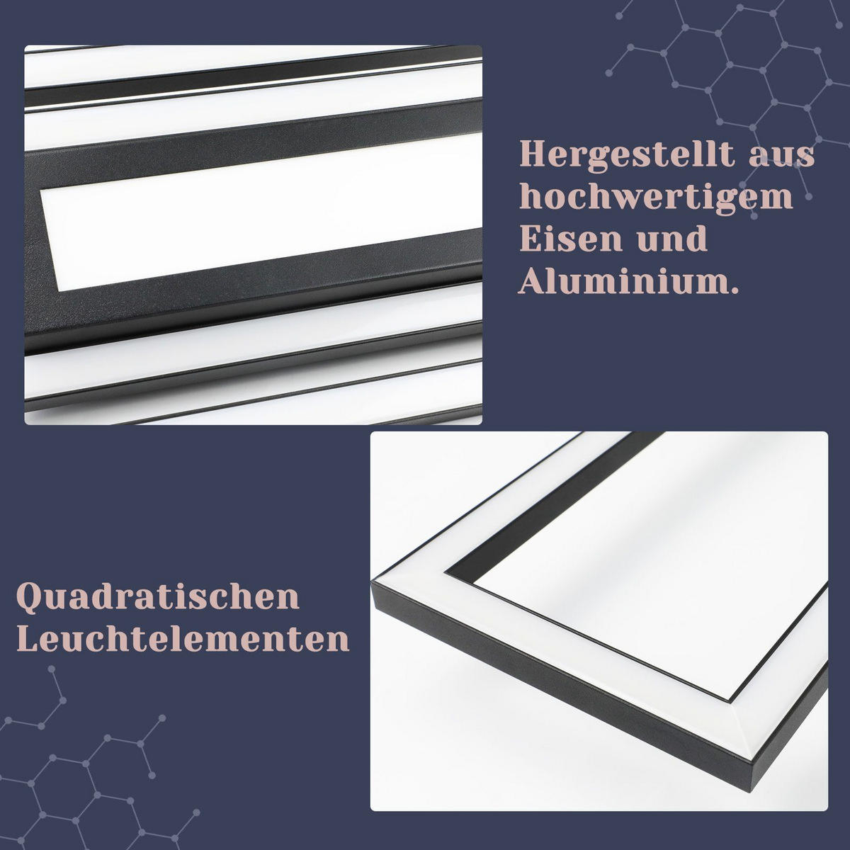 LED-DECKENLEUCHTE Falkenfluch 17.2/5.0/95.0 cm - Schwarz, Metall (95/17.2/5cm) - ZMH