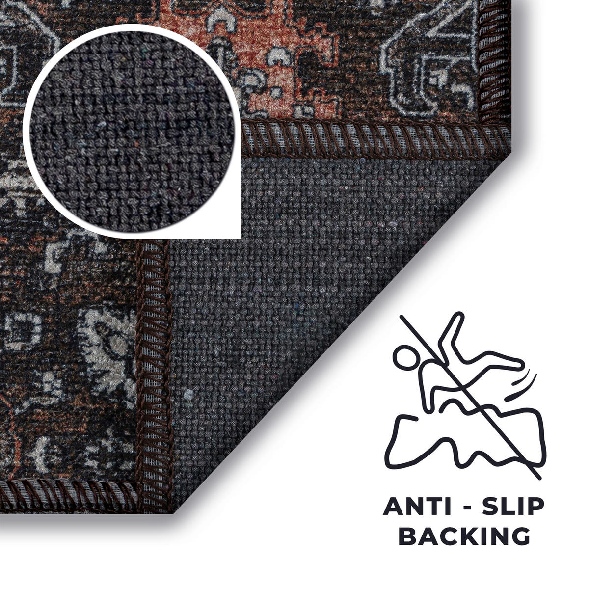TEPPICH RITZ Dunkelgrau 120/170 cm - Dunkelgrau, Textil (120/170cm) - Tapiso