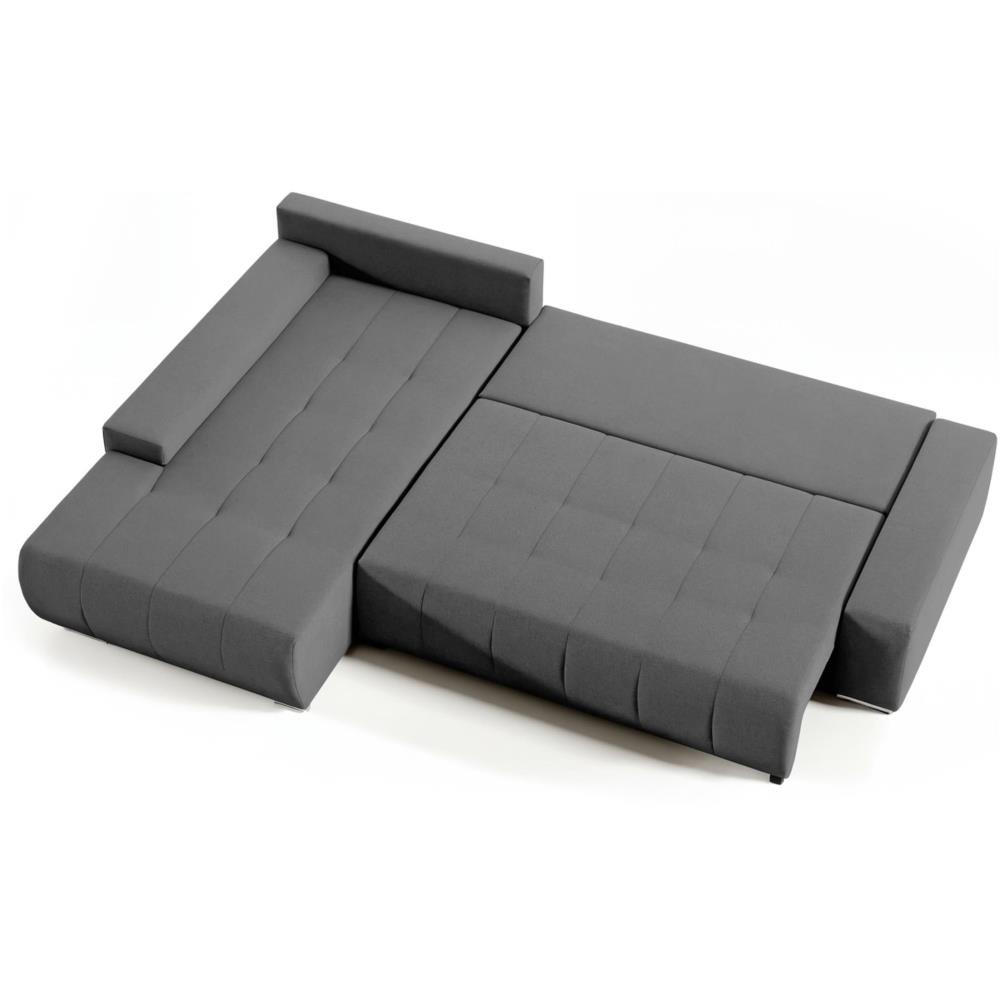 Thumbnail - Beautysofa Ecksofa, Dunkelgrau, Textil, 267x186 cm, Wohnzimmer, Sofas & Couches, Wohnlandschaften, Ecksofas