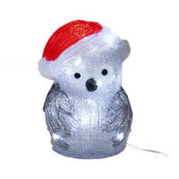 WEIHNACHTSDEKORATION Eule 24,7 cm - Multicolor, Kunststoff (14.5/24.7/17.5cm) - Fééric Lights and Christmas