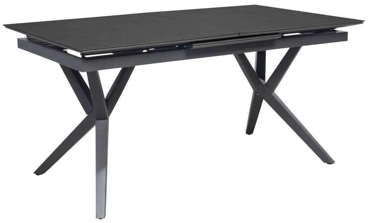 GARTENTISCH Valor ausziehbar - Dunkelgrau, Metall (210/90/76cm) - Mr. Deko