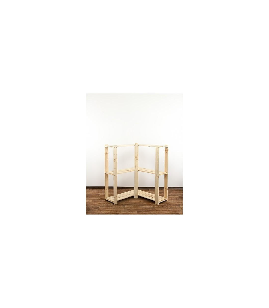 ECKREGAL WOODLAND 115x85x30cm Fachlast 120kg 3 Fachboden Kiefernholz Natur - Naturfarben, Holz (85/115/30cm) - PROREGAL