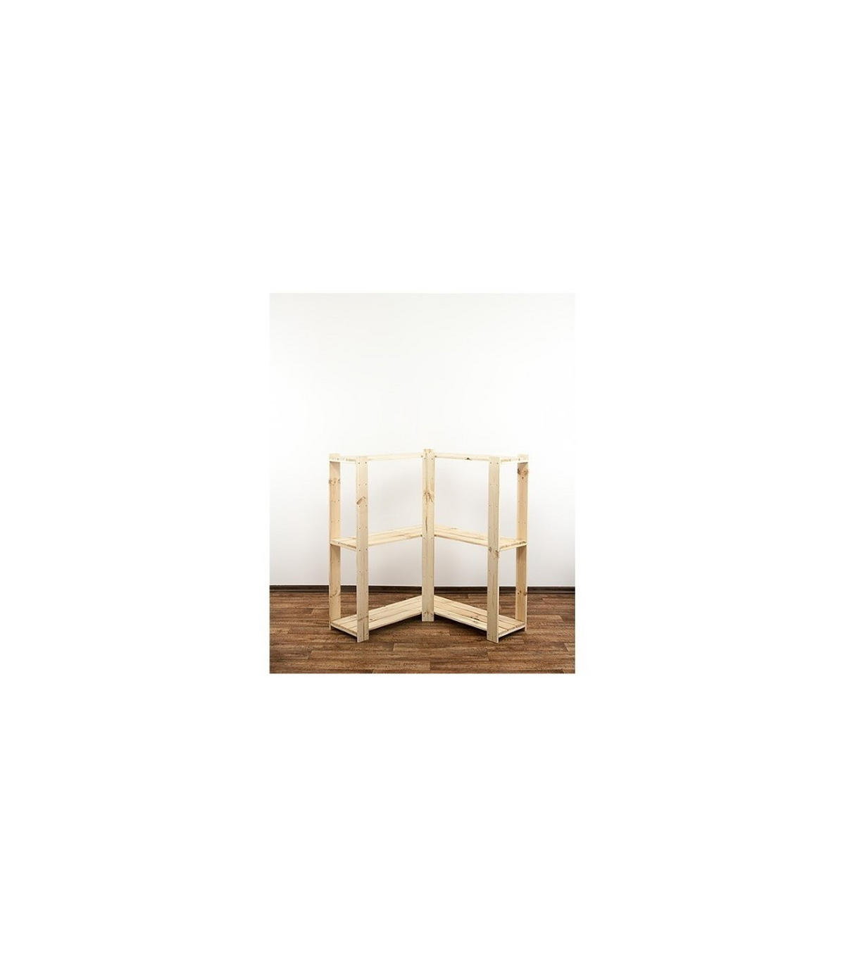 ECKREGAL WOODLAND 115x85x30cm Fachlast 120kg 3 Fachboden Kiefernholz Natur - Naturfarben, Holz (85/115/30cm) - PROREGAL