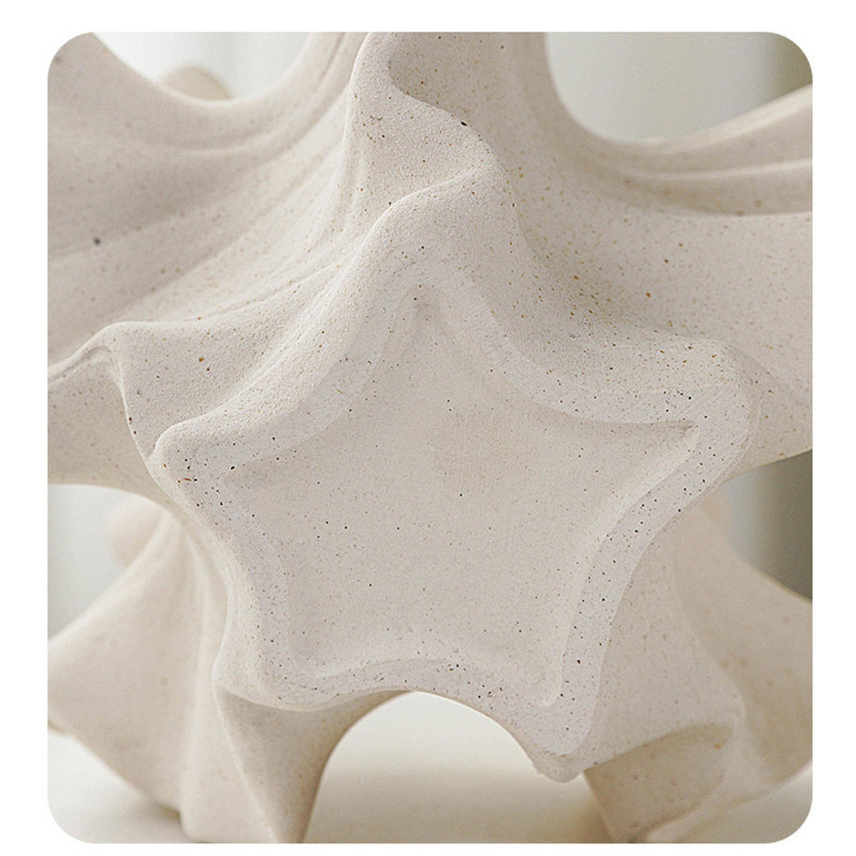 VASE 20 x 20 x 17 cm Keramik - Beige, Keramik (17cm) - LIBRATON