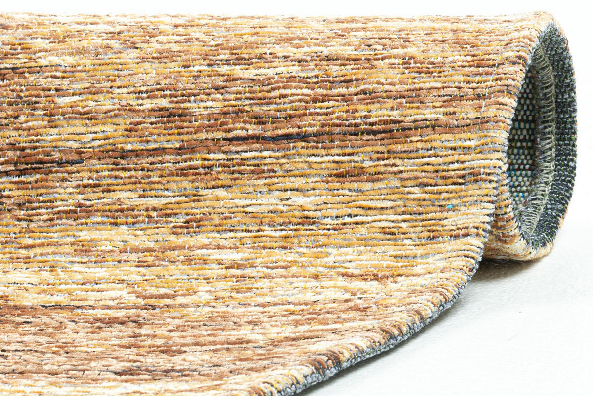 FLACHWEBTEPPICH Keitum 100x100 cm - Braun, Textil (100/100cm) - Sansibar SYLT