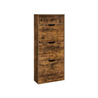 SCHUHSCHRANK PORT LOUIS - Braun, Holzwerkstoff (60/130/24cm) - Hansiro