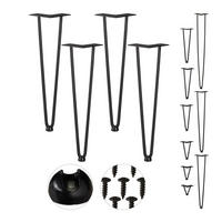 4XHAIRPIN - Schwarz, Kunststoff/Metall (12/45/12cm) - Relaxdays