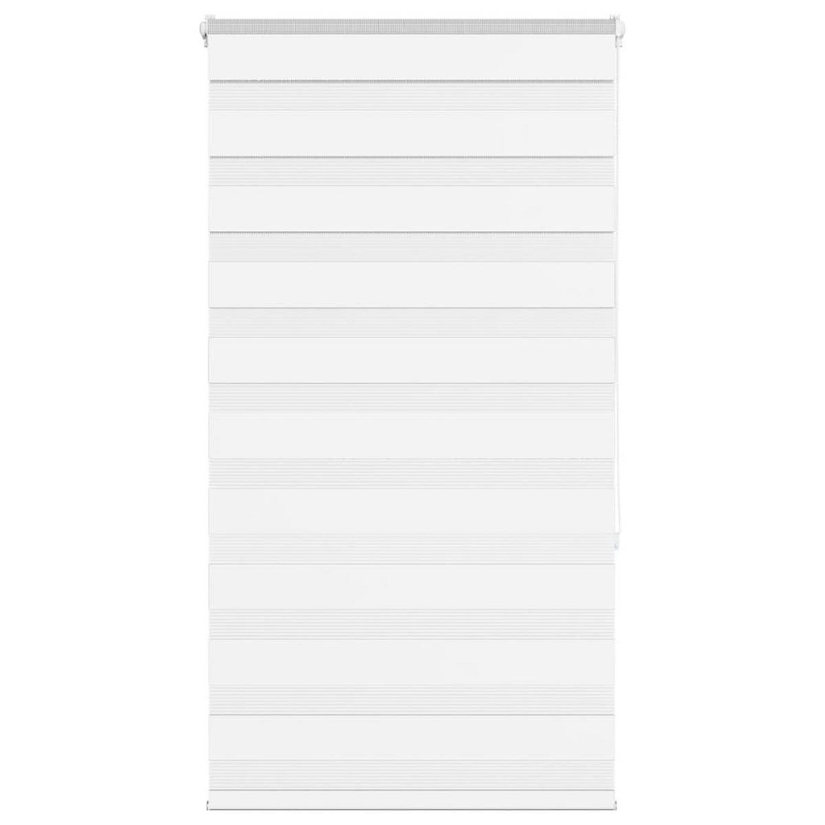 DOPPELROLLO 75/150 cm Stoffbreite 70,9 cm aus Polyester Weiß - Weiß, Textil (75/150cm) - vidaXL