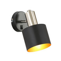 WANDLEUCHTE Massey - Schwarz, Metall (20/14.9/20cm) - Nettlife
