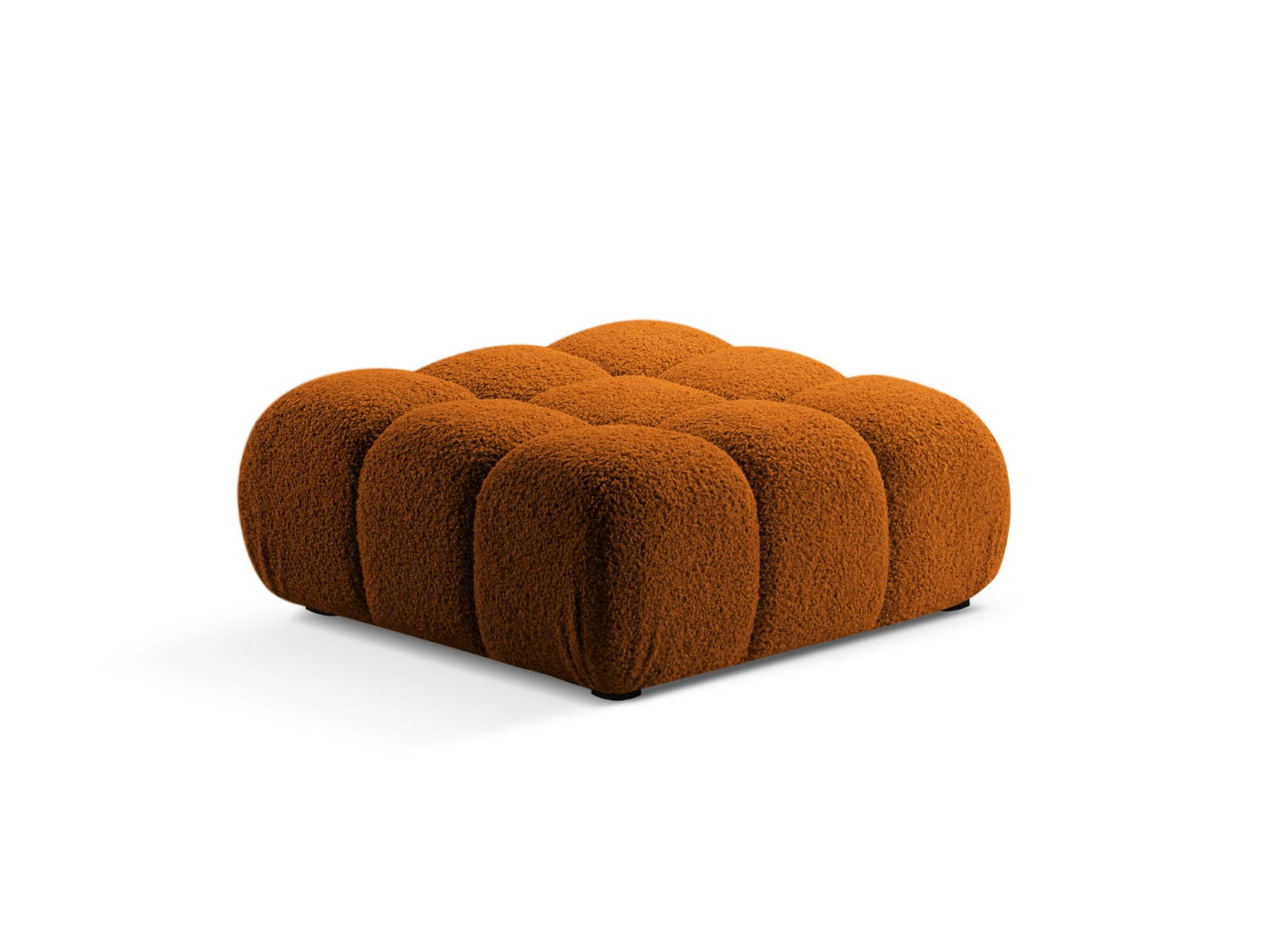 POUF Bellis aus Boucle ziegelrot - Orange, Textil (94/43/94cm) - Micadoni