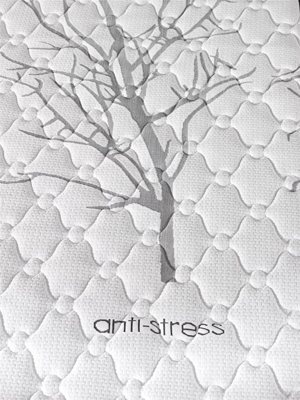 MATRATZE 180x200 anti-stress H2/H3 19 cm - Weiß, Textil (180/200cm) - Simpur