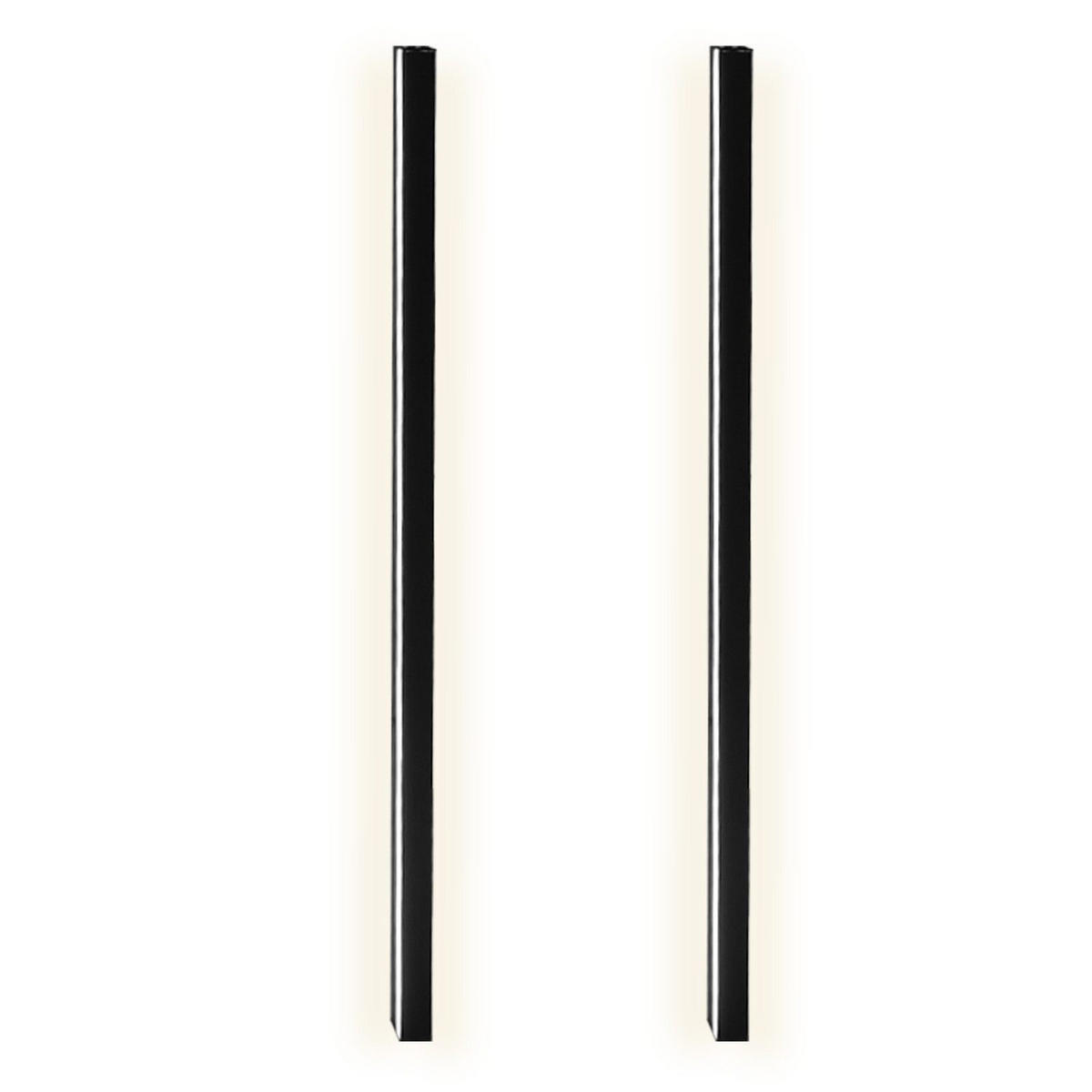LED-DECKENLEUCHTE Macnamara(2er-set) 4/2.5/100cm - Schwarz, Metall (2.5/4/100cm) - Nettlife