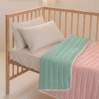 TAGESDECKE Dash Minze 100x130 cm (Kinderbett) - Mintgrün, Textil (100/130cm) - Happy Friday
