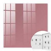 SCHLÜSSELBOX Weiß 30x30 cm – Türöffnung nach rechts - Altrosa - Pink, Metall (30/30/5cm) - TULUP