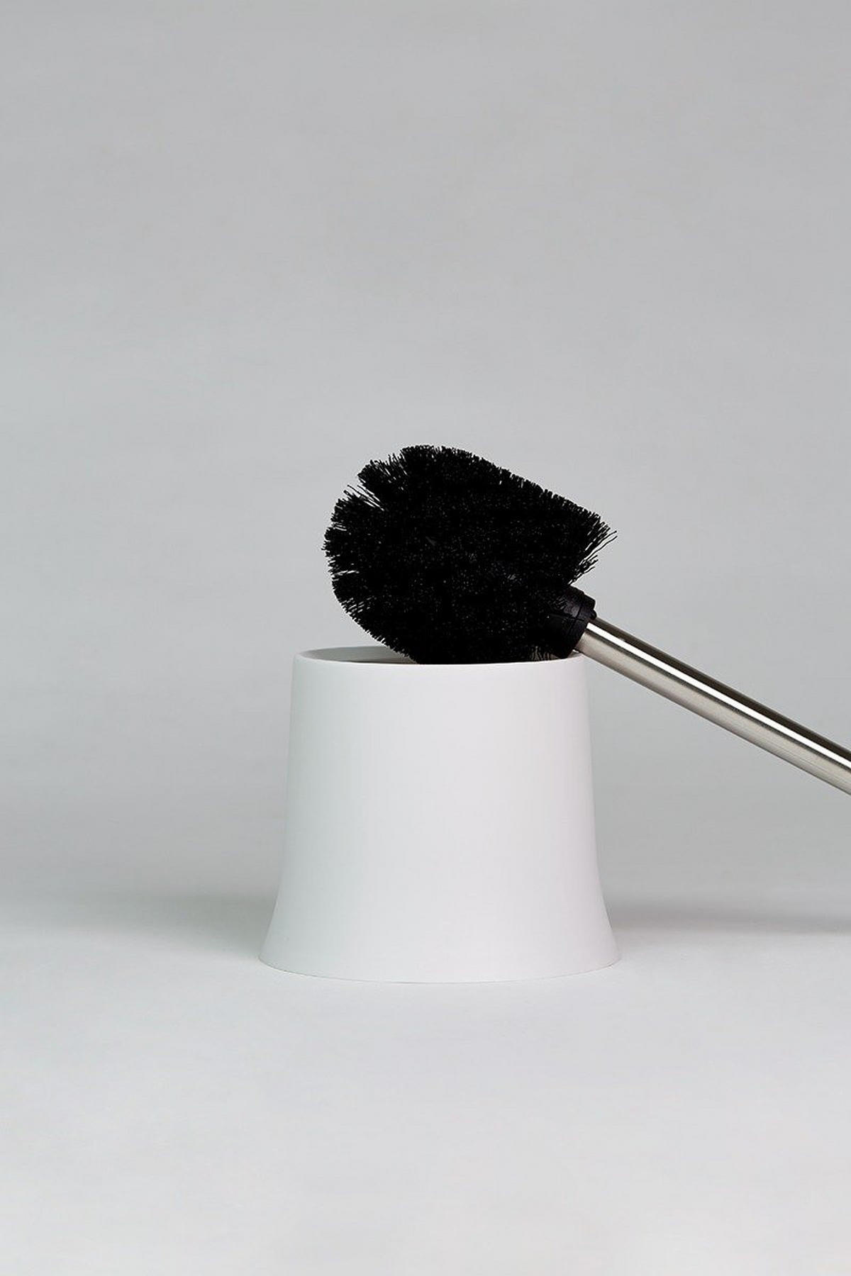BÜRSTENBEHÄLTER Basic White 14/14/38 cm - Weiß, Kunststoff (14/38/14cm) - Wenko