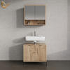 BADMÖBEL-SET ATERNO Viking Oak 2 Teile - Eiche Wotan, Holzwerkstoff (70/63/45cm) - Livinity®