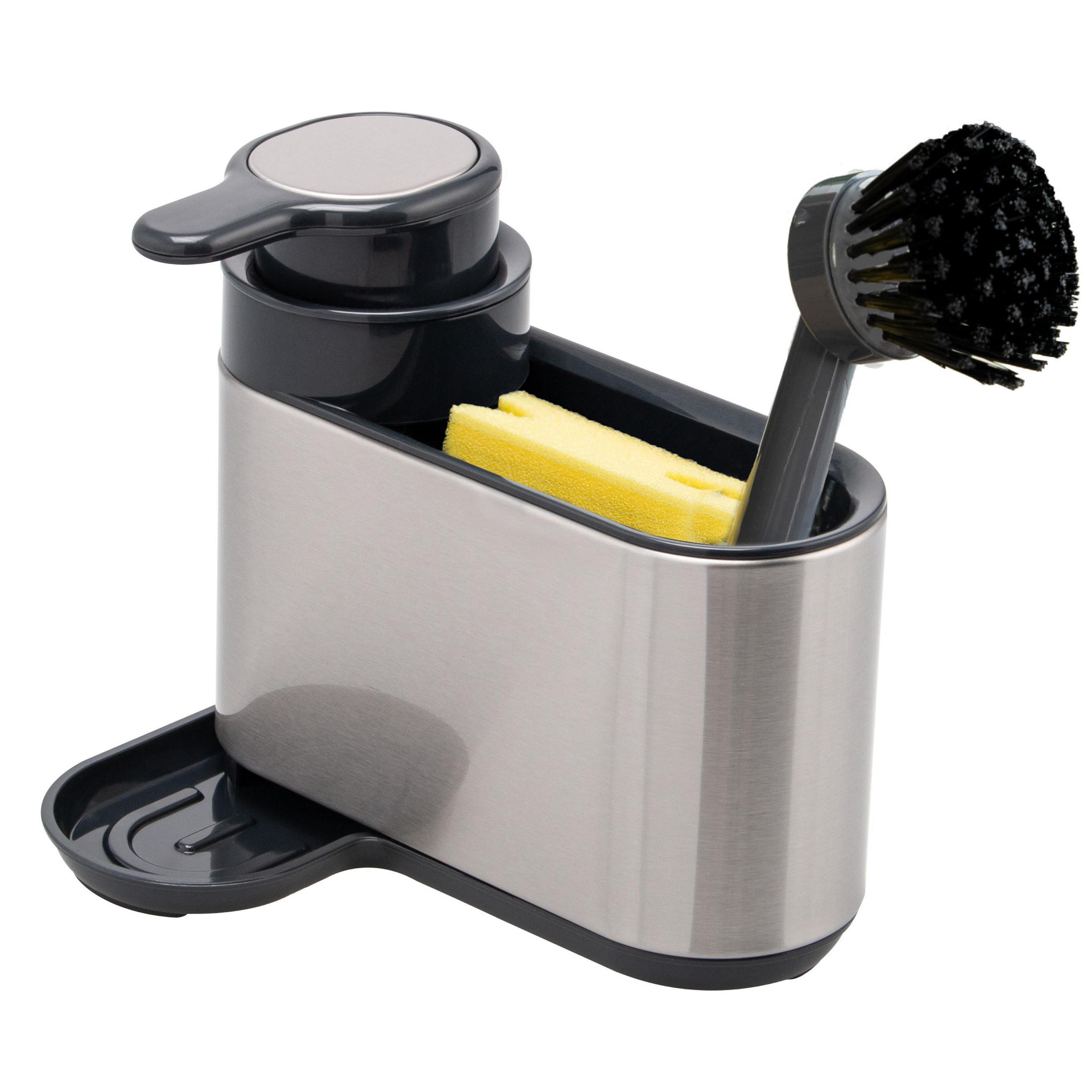 SPÜLBECKEN-ORGANIZER, silber, Kunststoff, Edelstahl - Edelstahlfarben, Metall (17.8/15.5/12.7cm) - bremermann