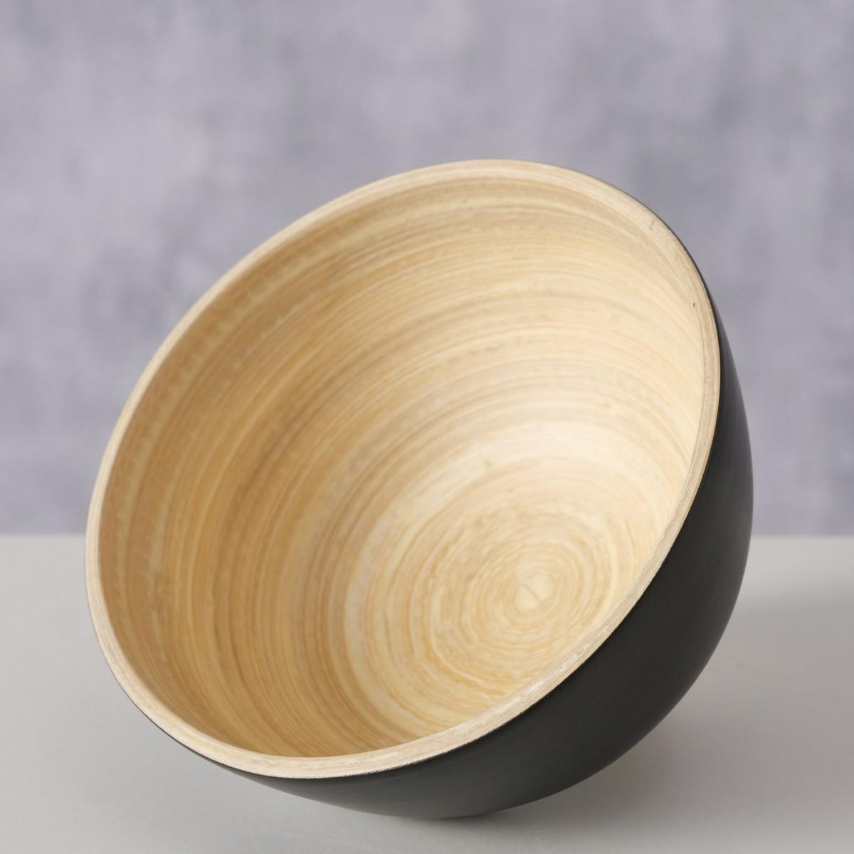 BAMBUSSCHALEN für Bowls BAMBO - Schwarz, Naturmaterialien (10cm) - Boltze Home