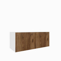 TV-SCHRANK Noe 100 cm, zweitürig, weiß, catania - Weiß/Braun, Kunststoff (100/40/41cm) - Margaret Hadas24