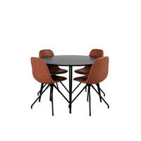 TISCHGRUPPE Braun - Braun, Holzwerkstoff (115/75/115cm) - ebuy24