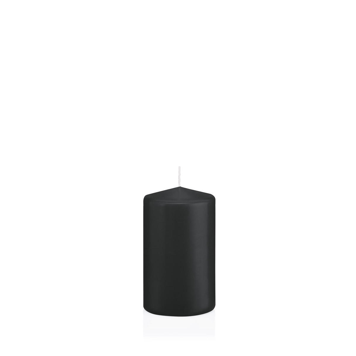 STUMPENKERZEN Schwarz Ø 58 x 100 mm, 16 Stück - Schwarz, Paraffin (6/10cm) - Wiedemann Kerzen